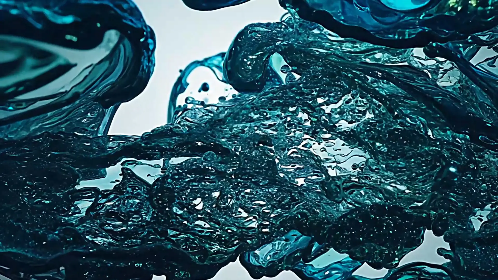 Cool Blue Liquid Dance Video Background for Title Animation